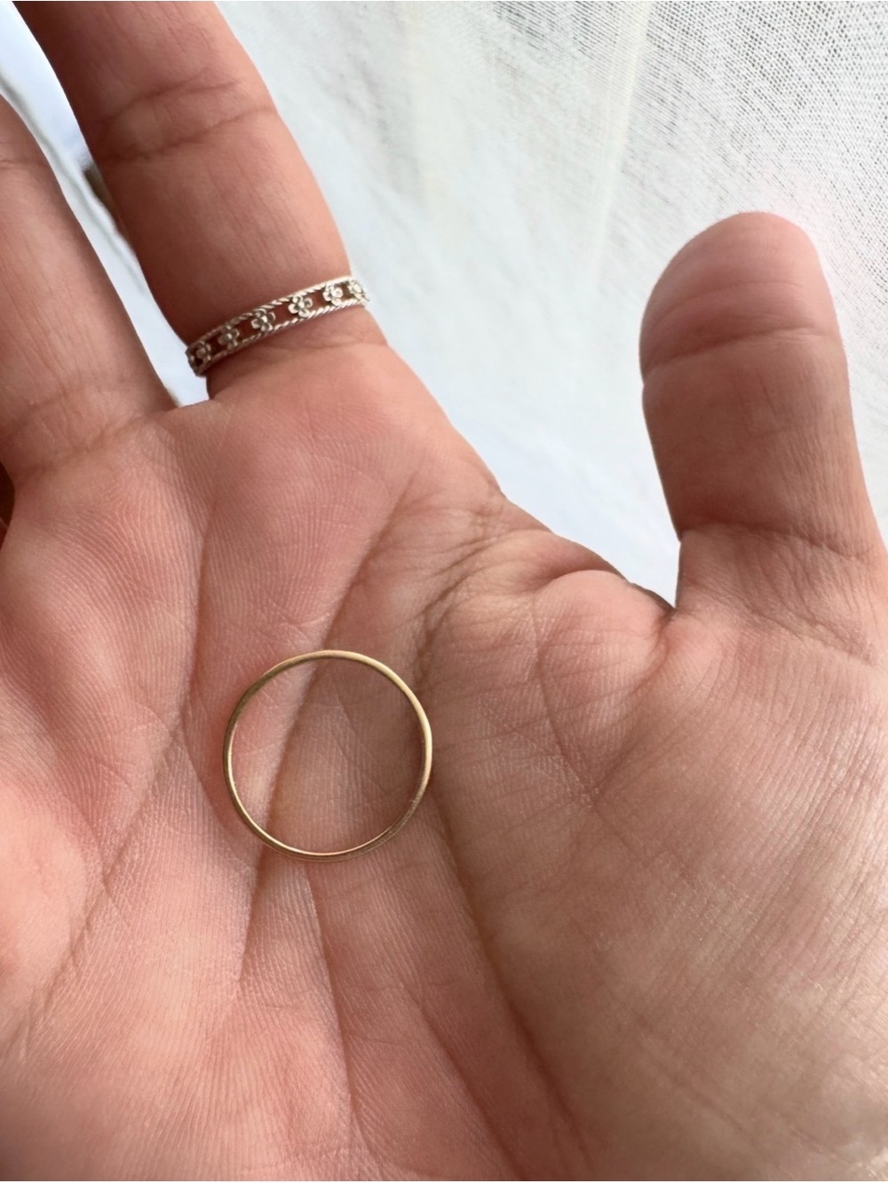 Catbird Delicate Gold Stacking Ring - Picture 4 of 7